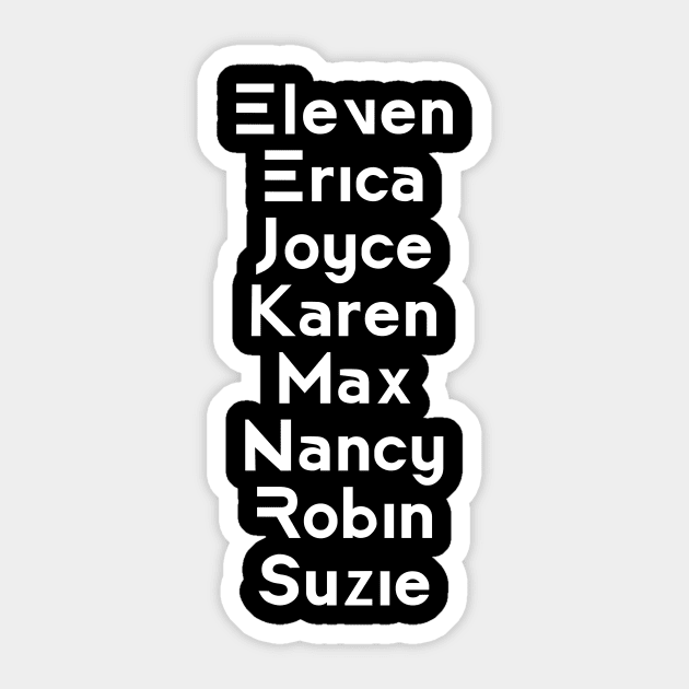 Stranger Things t shirt Stranger Things Season 3 Sticker